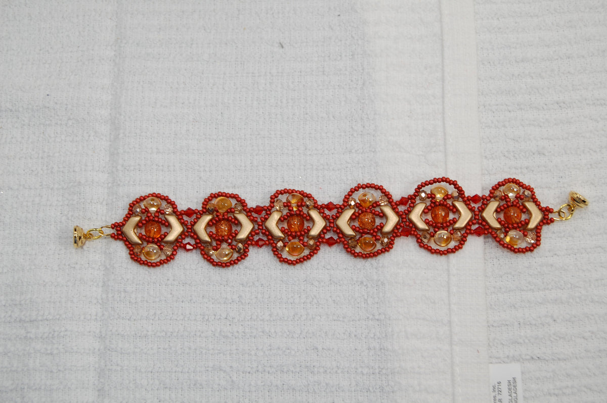 Autumn Glow Beaded Jewelry Set