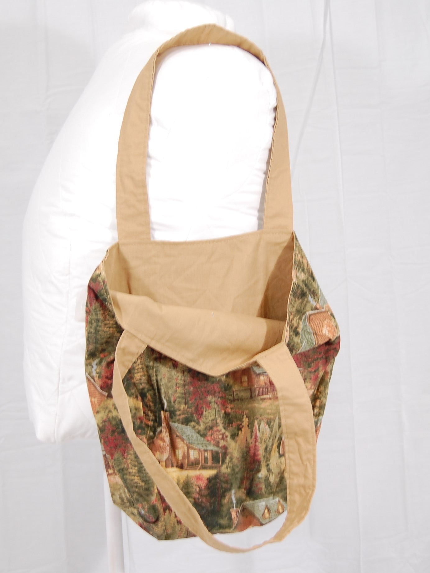 Rustic Log Cabin Tote Bag