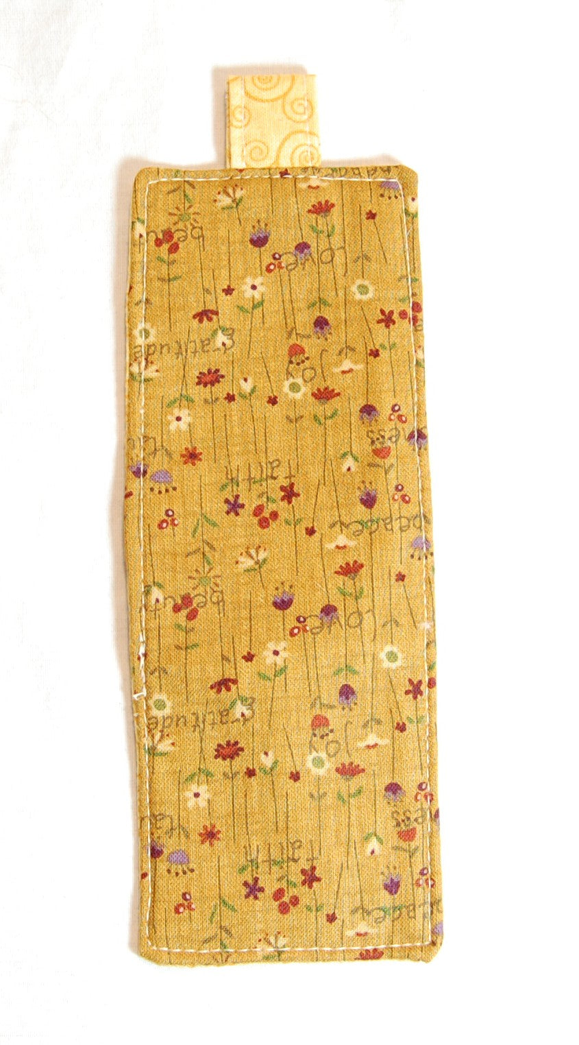 Autumn Florals Handmade Fabric Bookmark