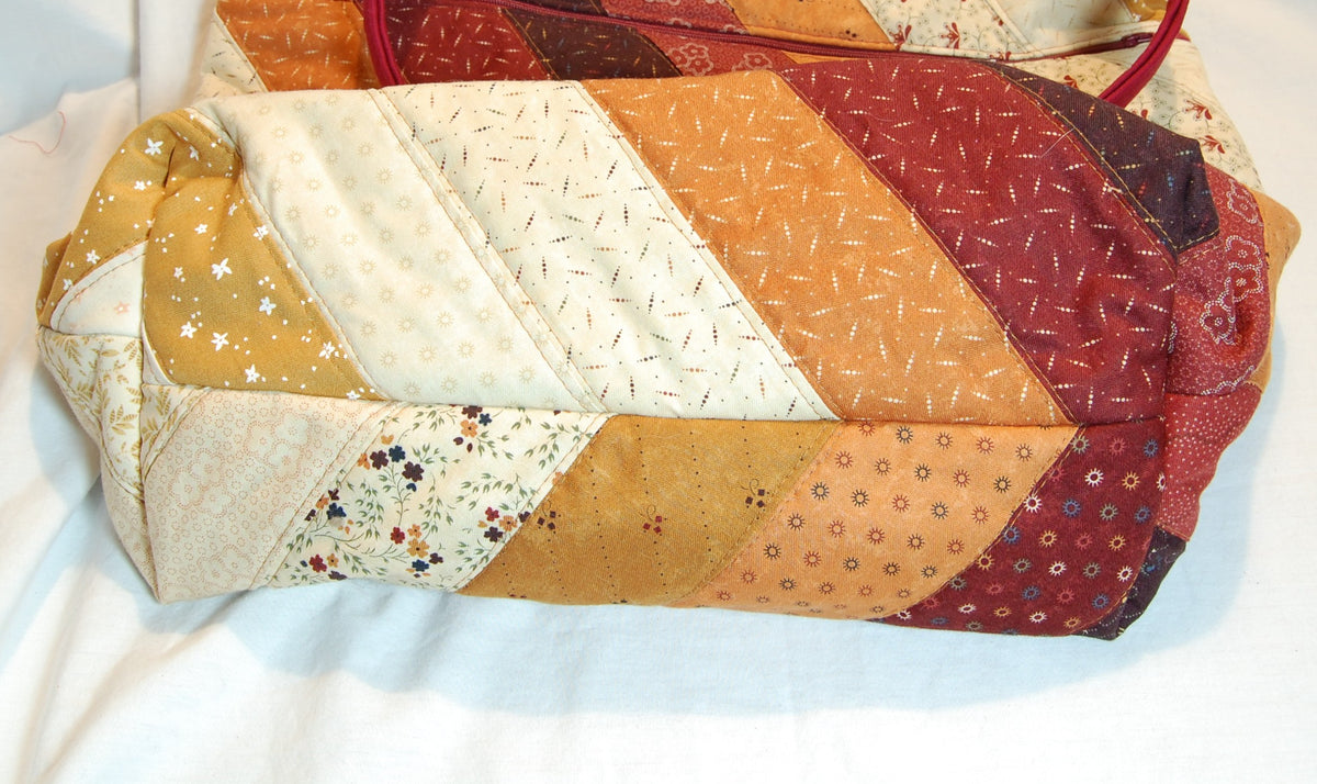 Autumn Harvest Quilted Diagonal Weekend Getaway Bag