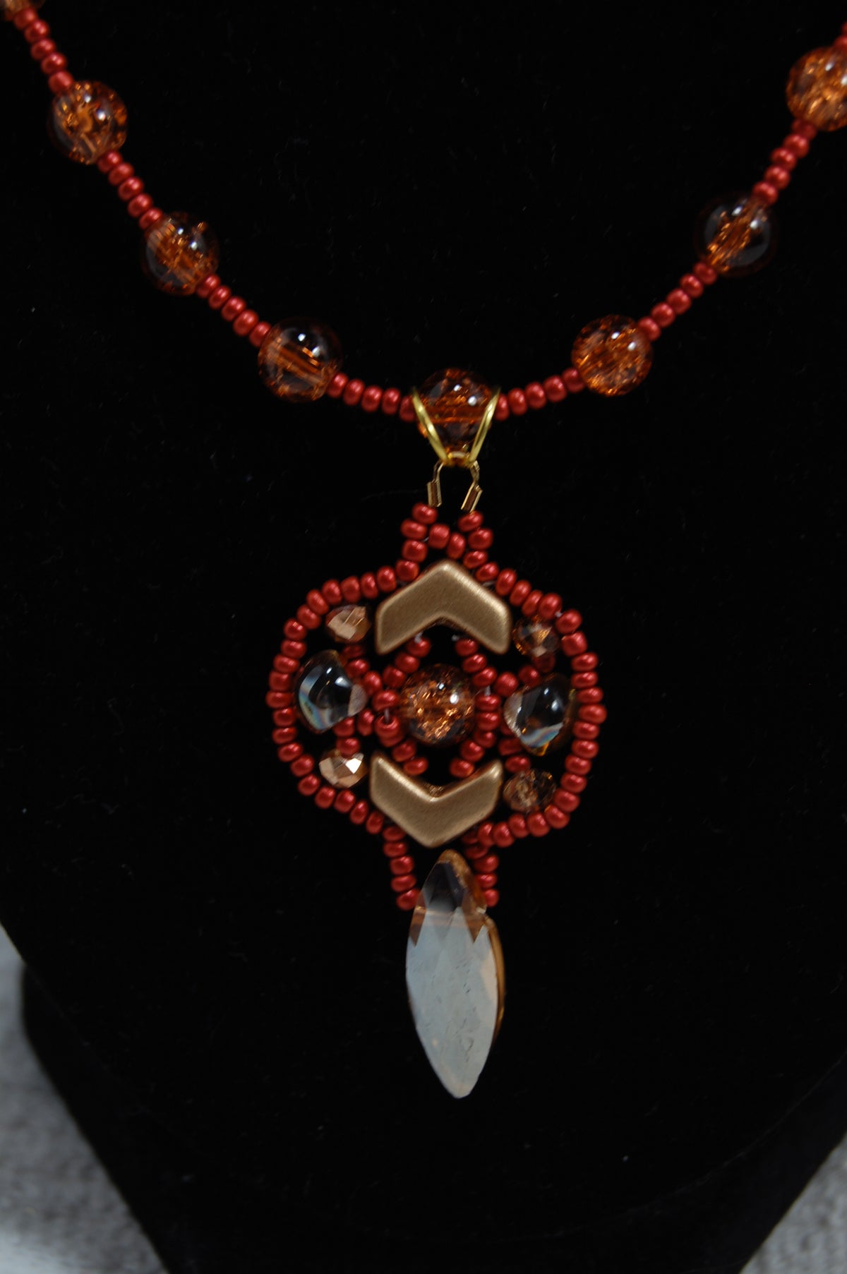 Autumn Glow Beaded Jewelry Set