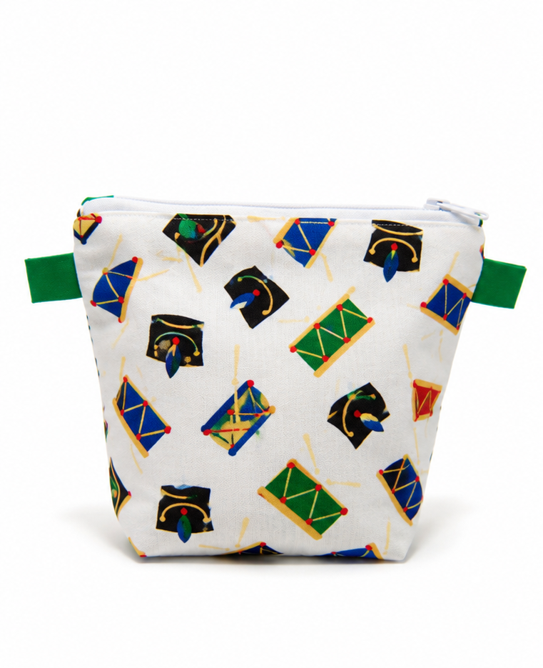 Little Drummer Boy Zipper Pouch | Handmade Christmas Mini Bag
