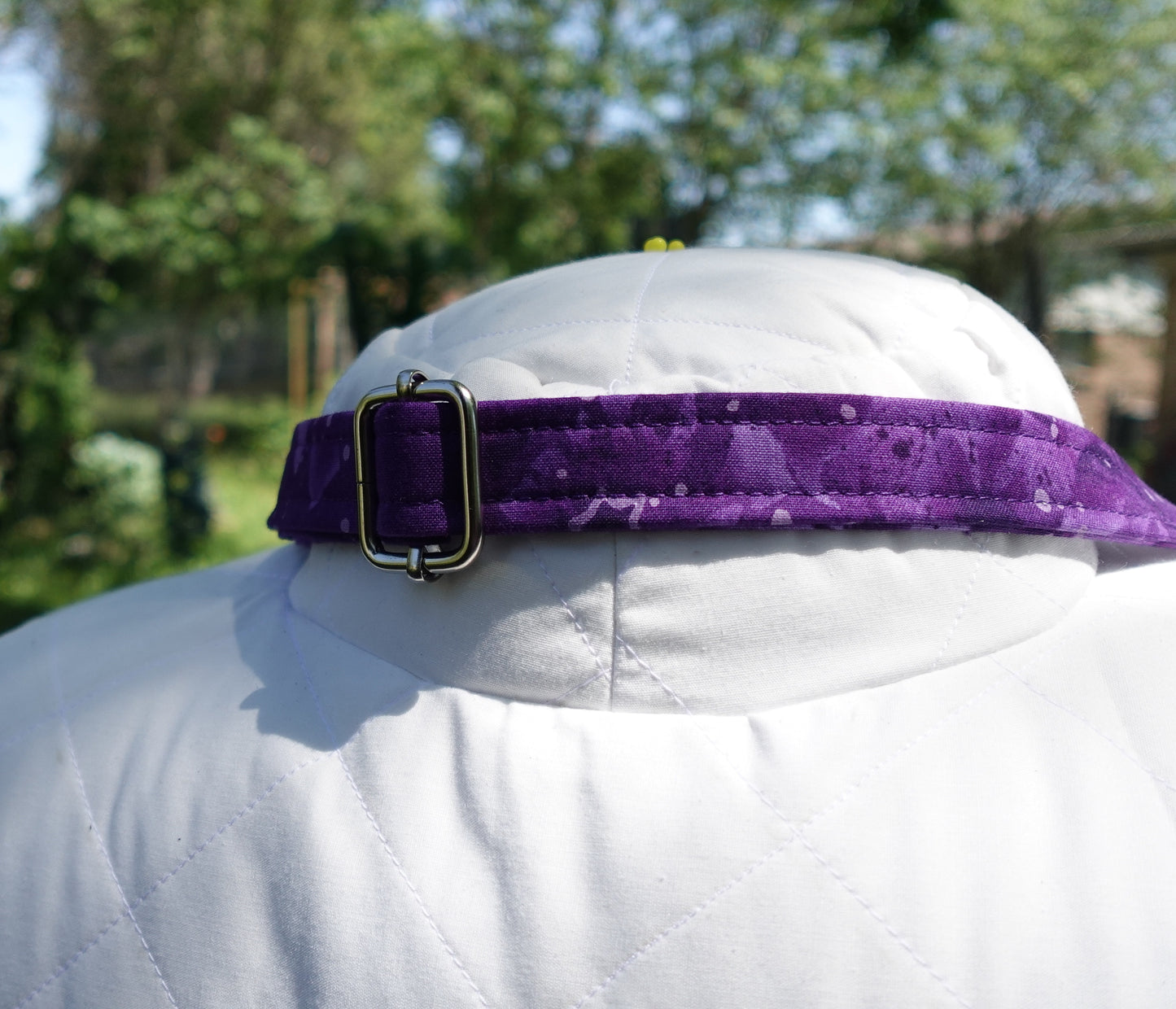 Purple Floral Handmade Pocket Apron