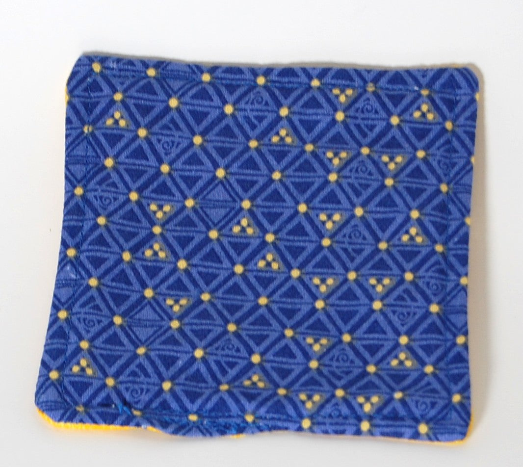 Floral Fabric Coasters Set of 4 | Reversible Mug Rugs | Handmade Coffee Bar Decor | Cottagecore Kitchen Gift