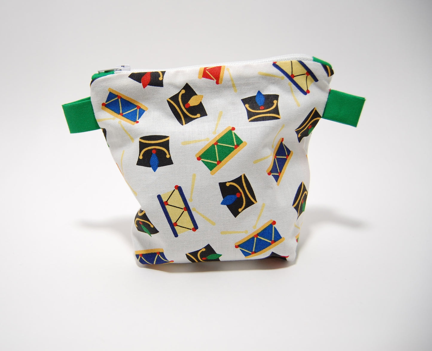 Little Drummer Boy Zipper Pouch | Handmade Christmas Mini Bag