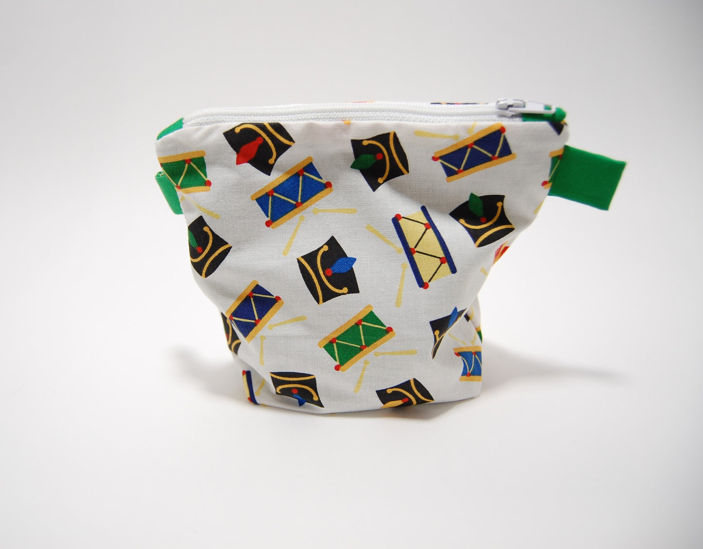 Little Drummer Boy Zipper Pouch | Handmade Christmas Mini Bag