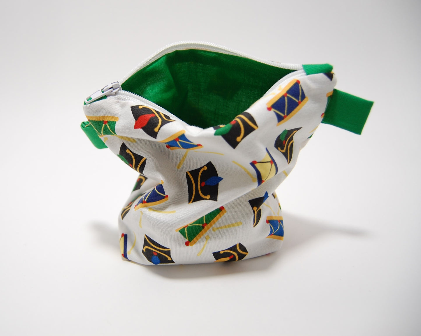 Little Drummer Boy Zipper Pouch | Handmade Christmas Mini Bag