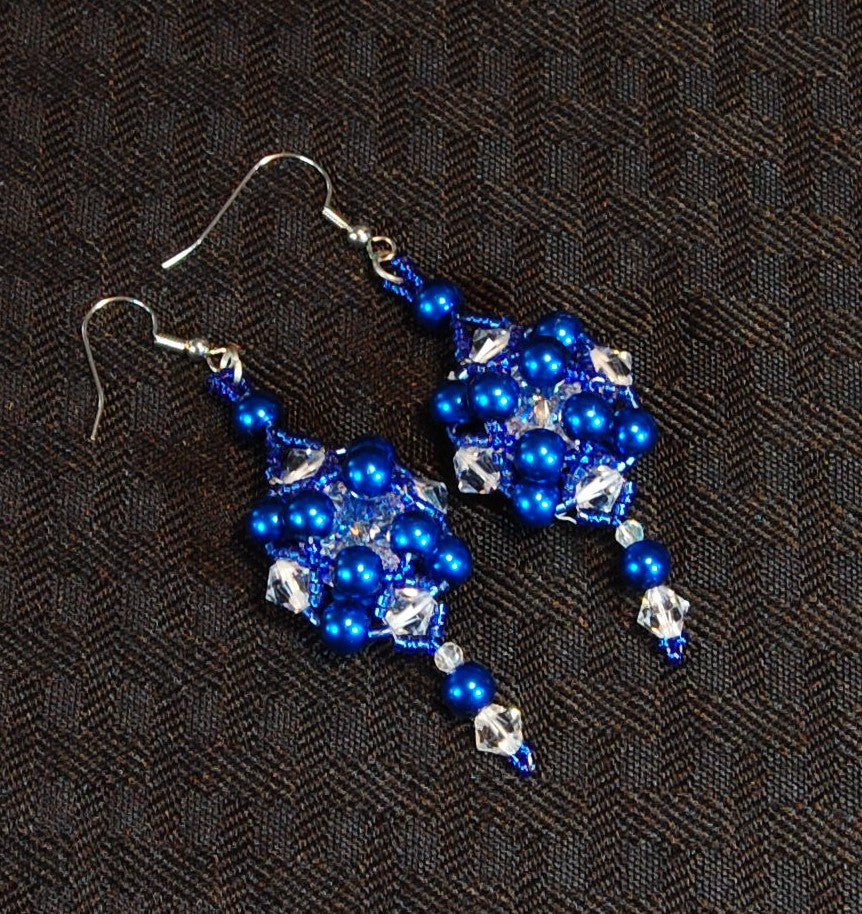 Cobalt Cascade Earrings