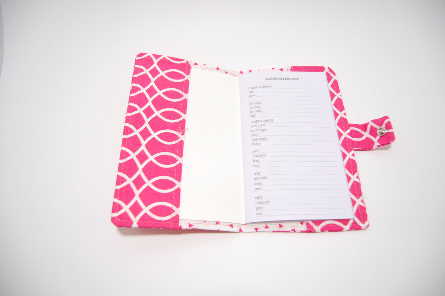 Bright Pink Planner Cover | Handmade Organizer for Calendars, Schedules & Notes | Teacher Gift Idea