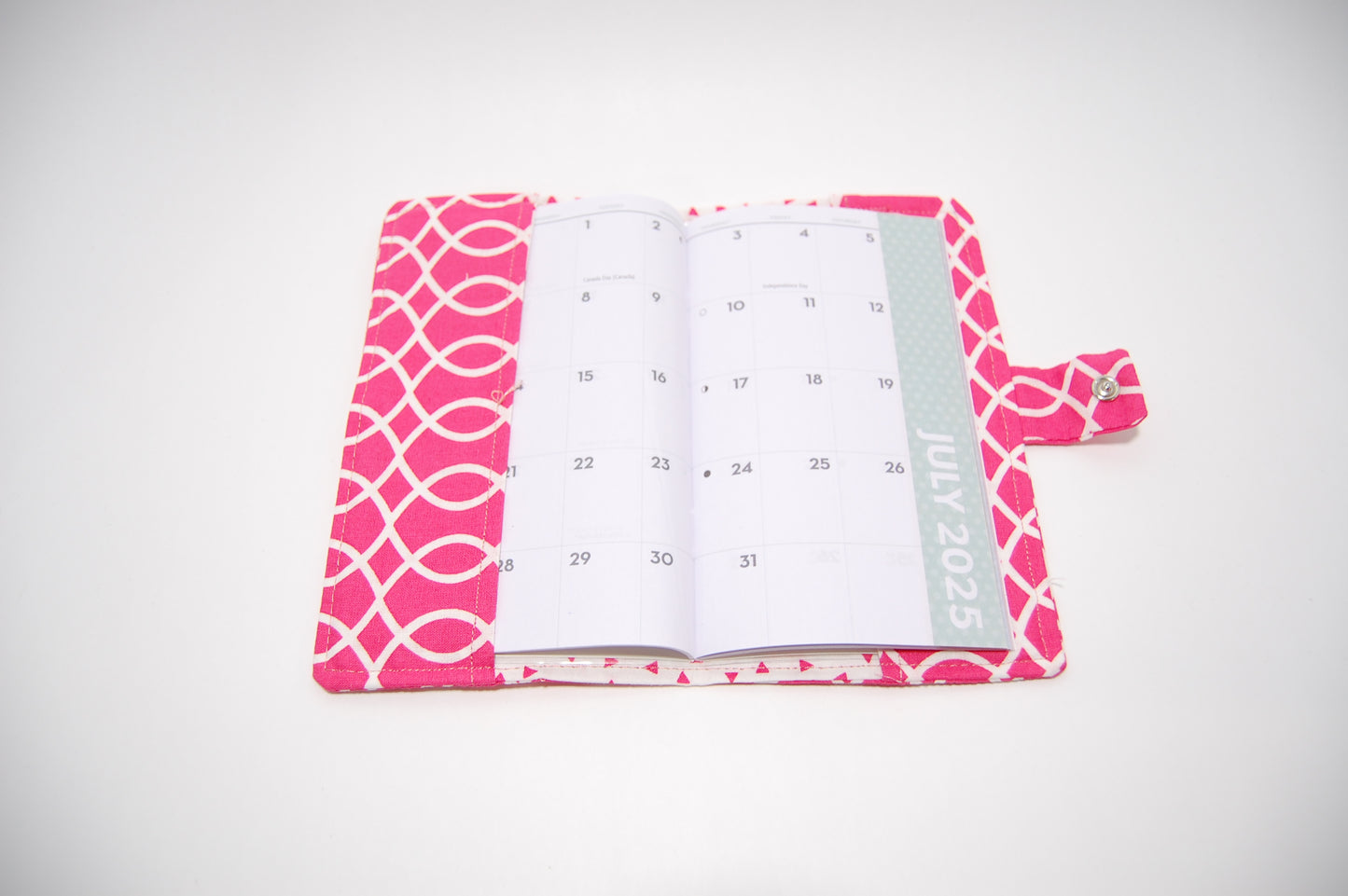 Bright Pink Planner Cover | Handmade Organizer for Calendars, Schedules & Notes | Teacher Gift Idea