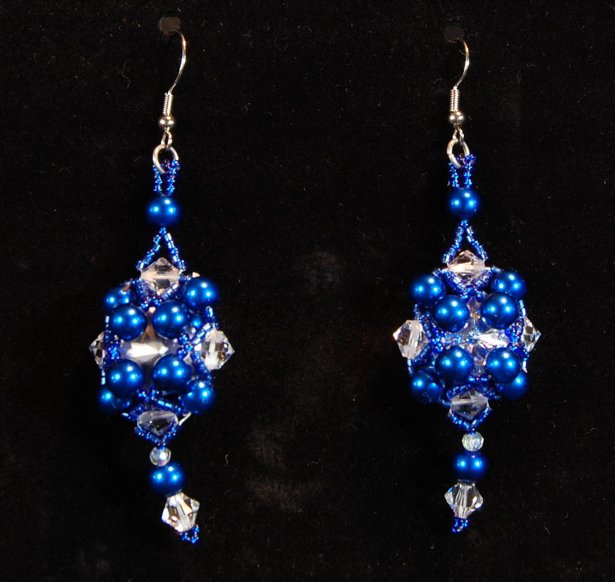 Cobalt Cascade Earrings