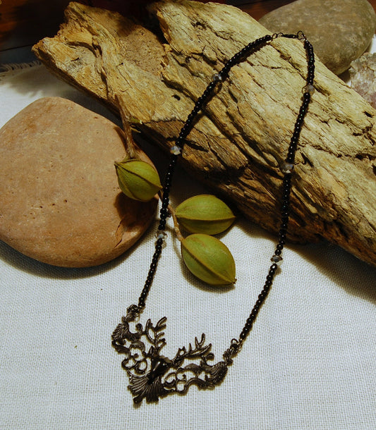 Stag of the Wild Hunt Gothic Necklace
