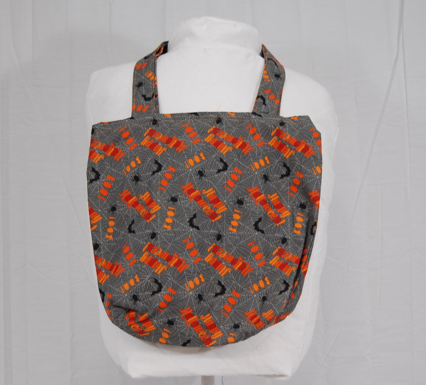 Happy Halloween Spiderweb Tote Bag With Matching Handles