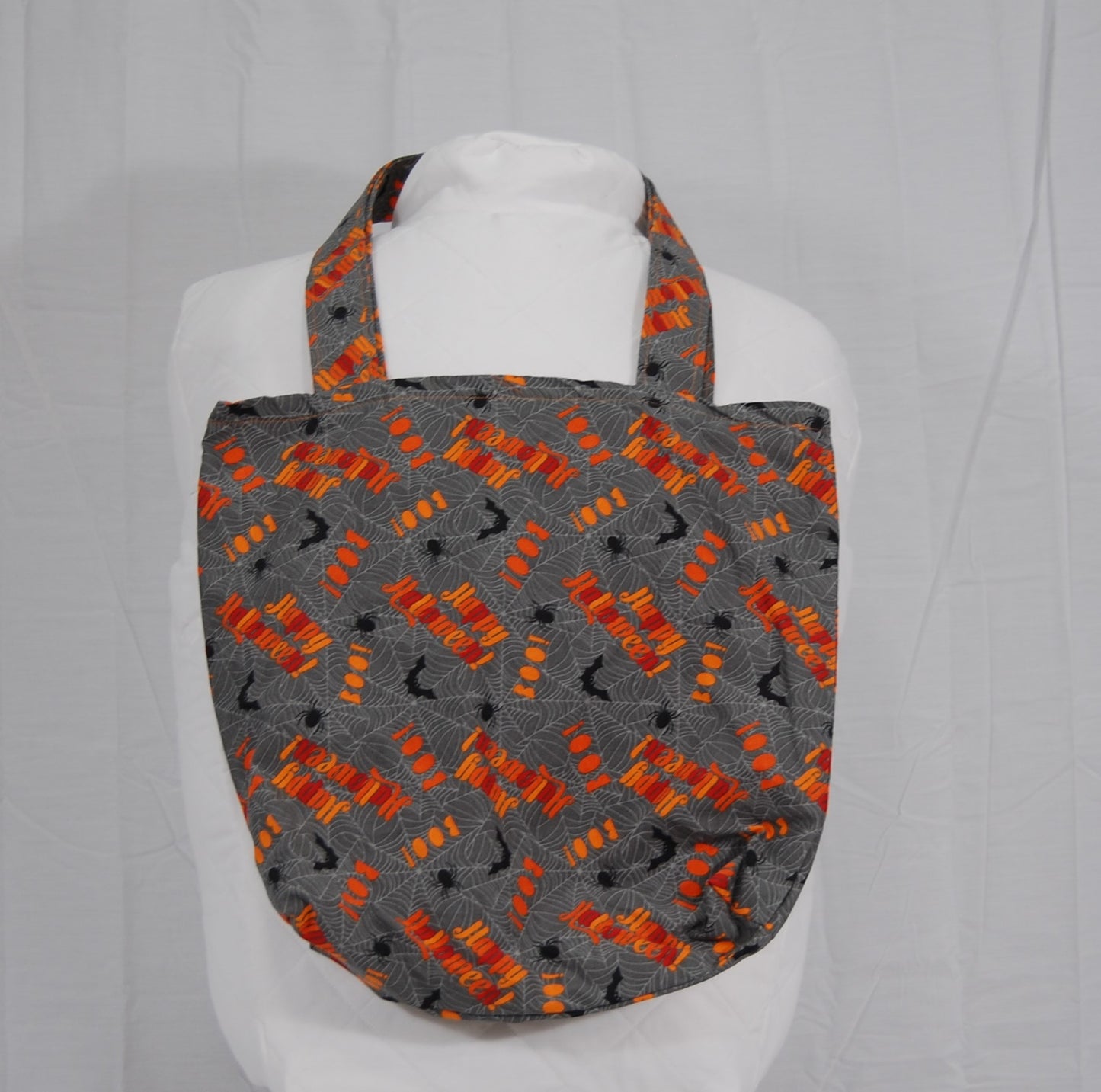 Happy Halloween Spiderweb Tote Bag With Matching Handles
