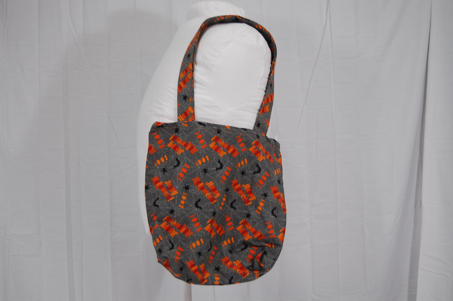 Happy Halloween Spiderweb Tote Bag With Matching Handles