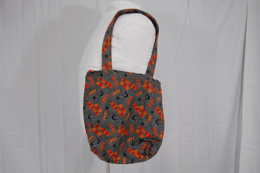 Happy Halloween Spiderweb Tote Bag With Matching Handles