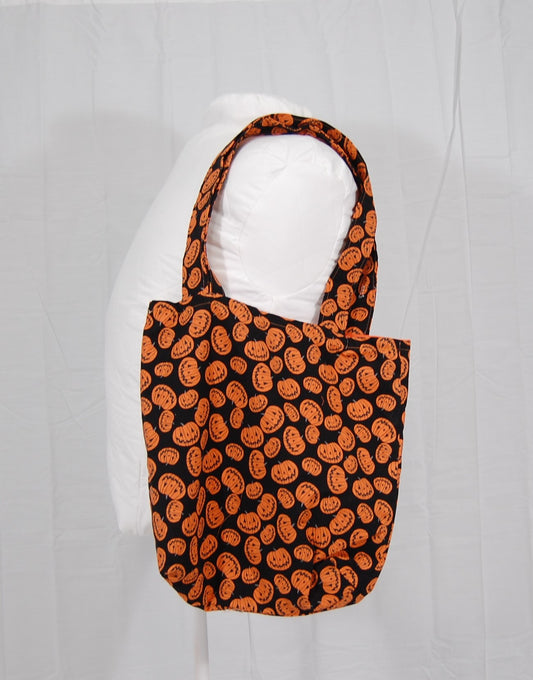 Kids Halloween Trick-or-Treat Tote Bag with Matching Handles