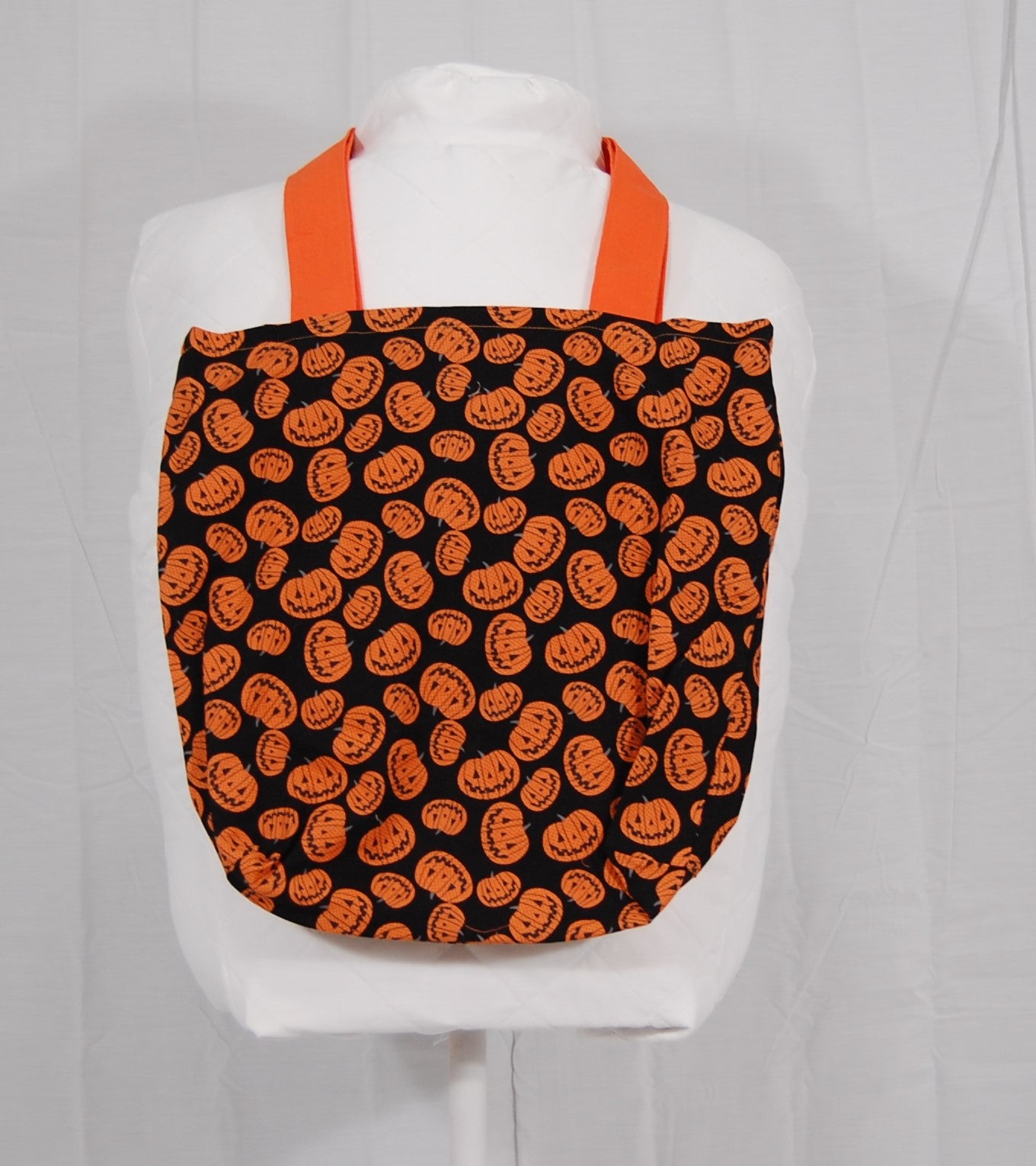 Kids Halloween Trick-or-Treat Tote Bag with Orange Handles