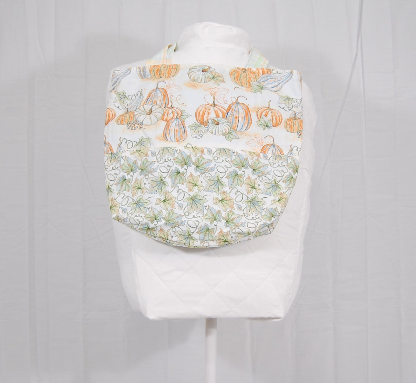 Pumpkin Patch Tote Bag | Handmade Fall Book Tote | Reusable Autumn Grocery Bag | Cottagecore Everyday Shoulder Bag