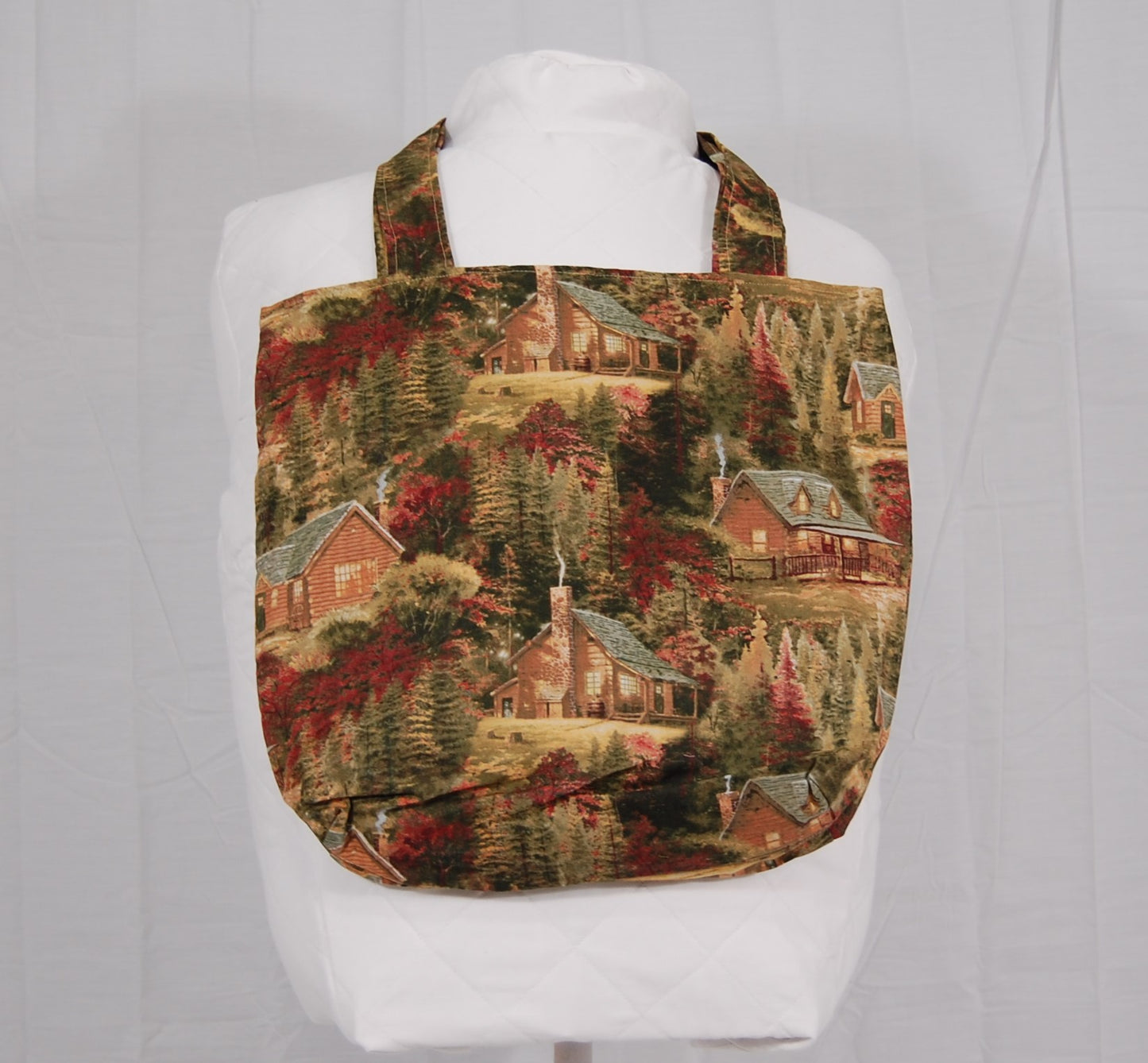 Rustic Log Cabin Tote Bag