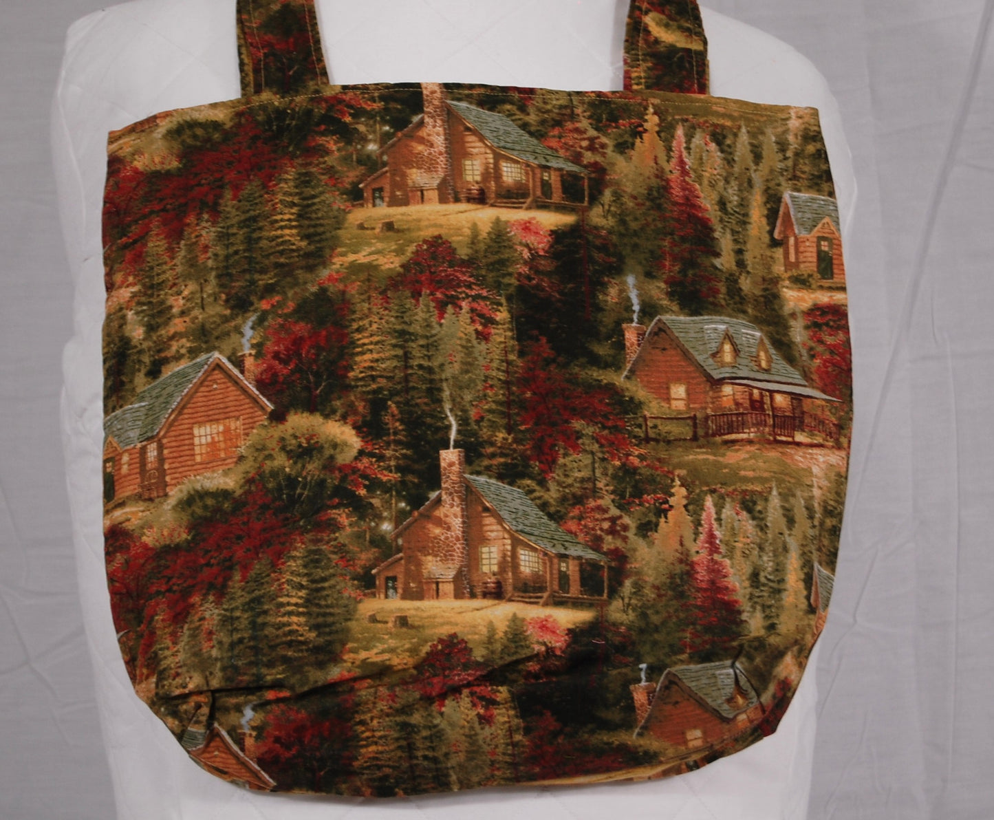 Rustic Log Cabin Tote Bag