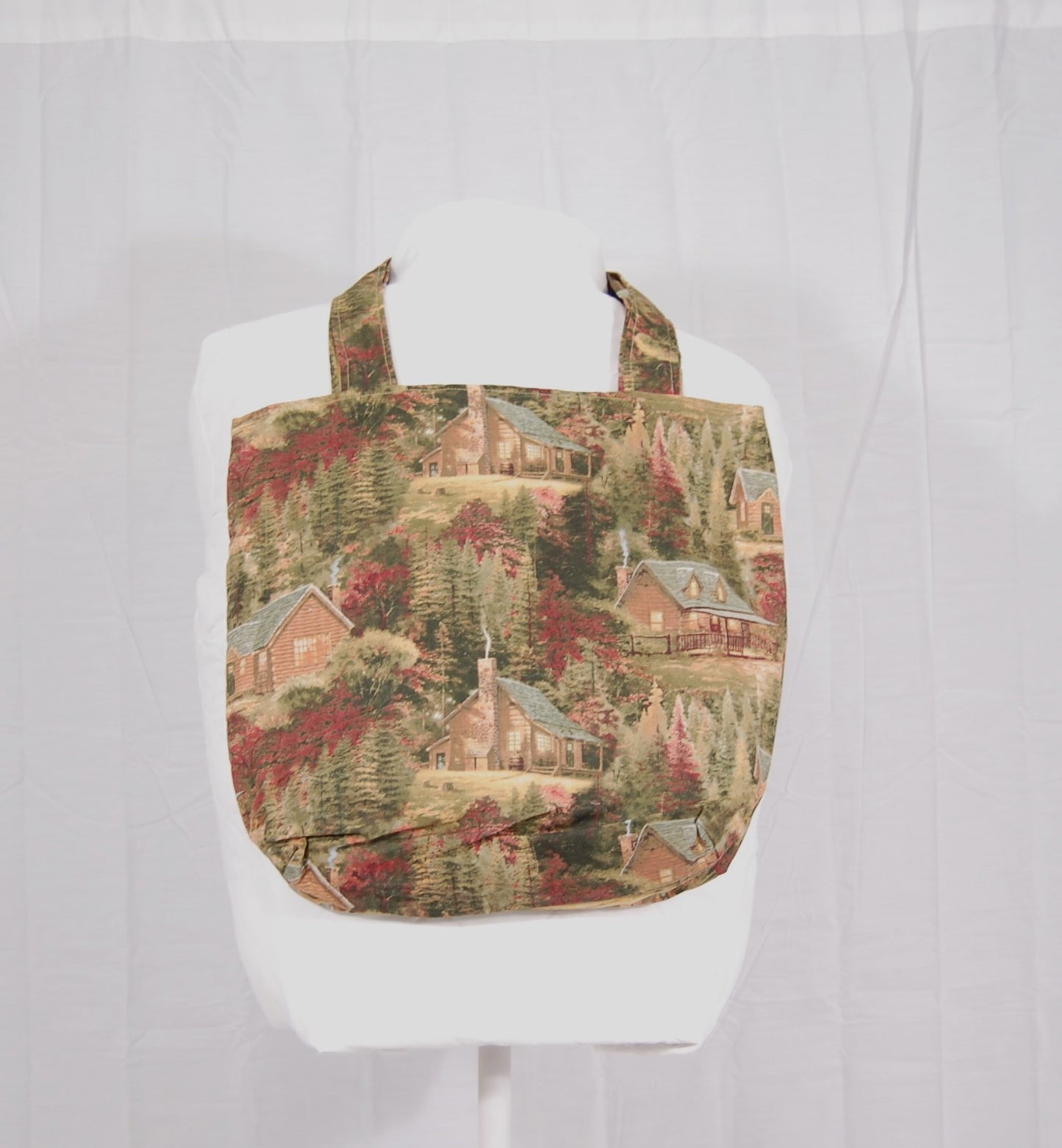 Rustic Log Cabin Tote Bag