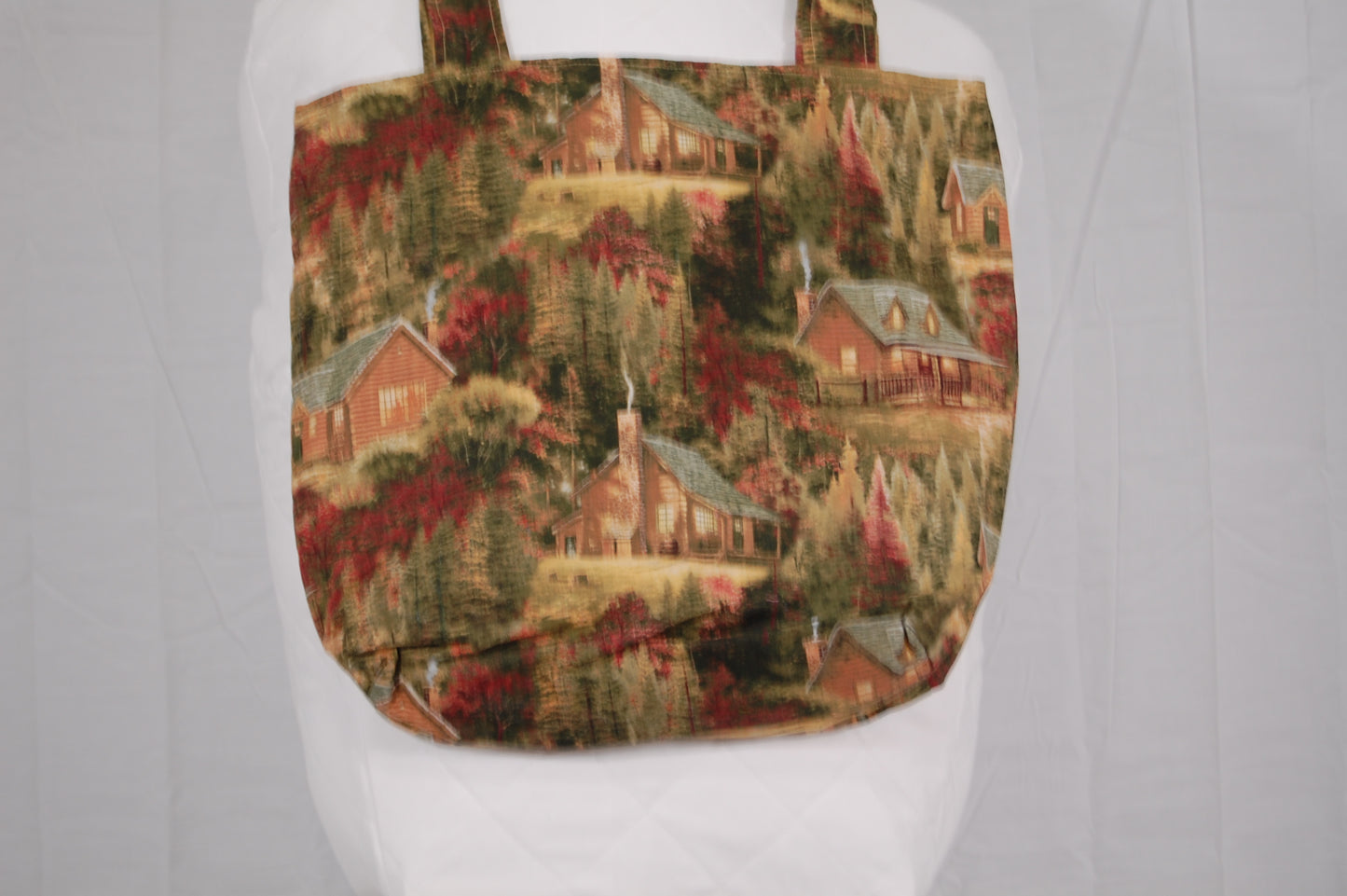 Rustic Log Cabin Tote Bag