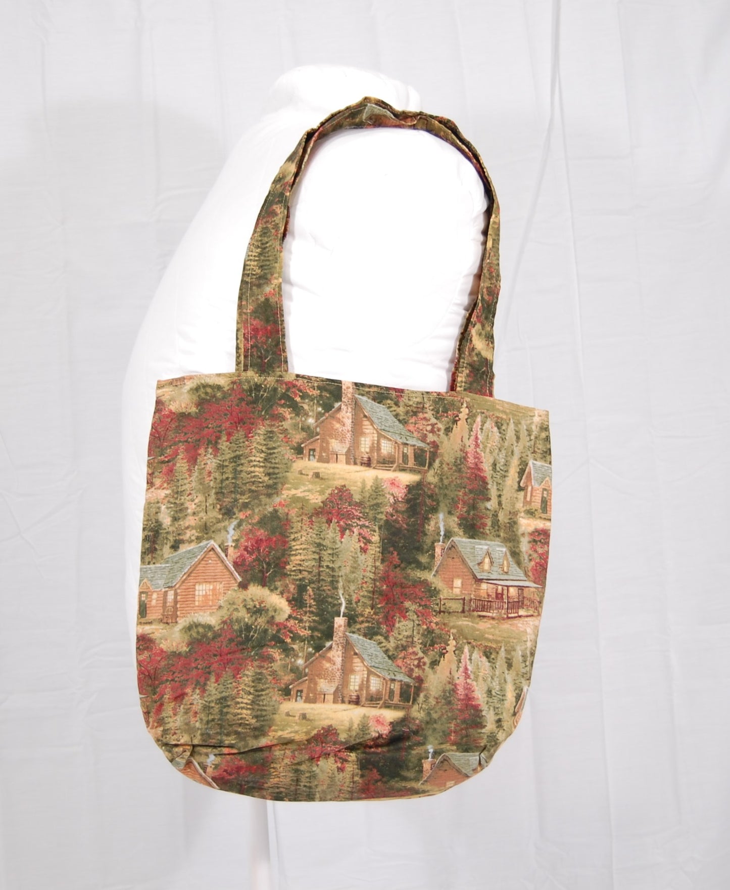 Rustic Log Cabin Tote Bag