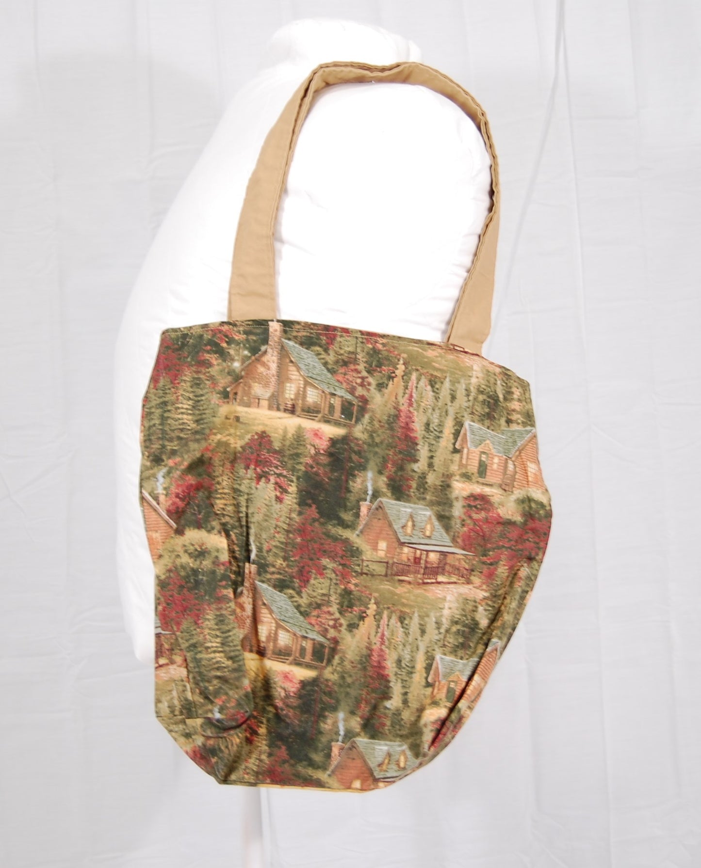 Rustic Log Cabin Tote Bag