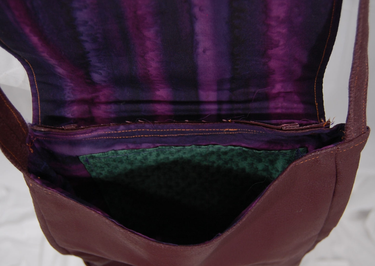Crown Royal Peach Inspired Messenger Bag | Handmade Crossbody Purse | Upcycled Whiskey Bag Purse | Burgundy Faux Leather Shoulder Bag
