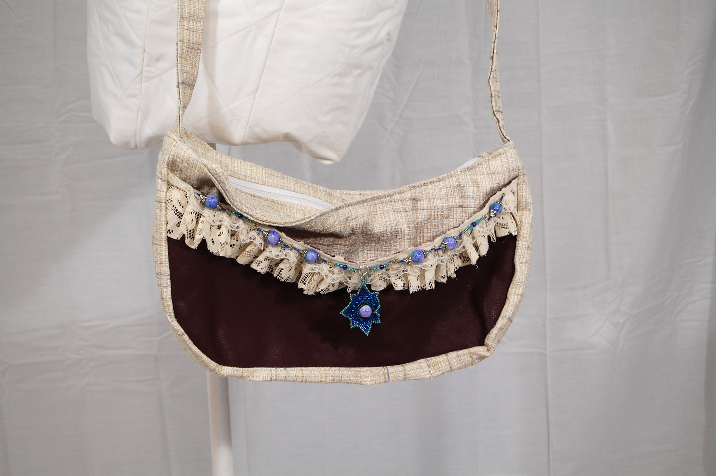 Moonlit Lace Boho Crossbody Purse