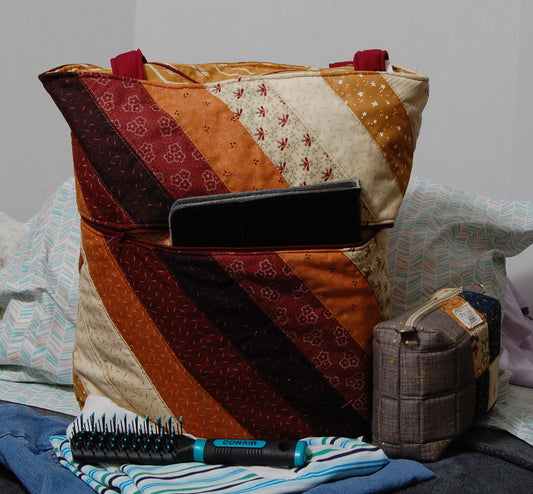 Autumn Harvest Quilted Diagonal Weekend Getaway Bag