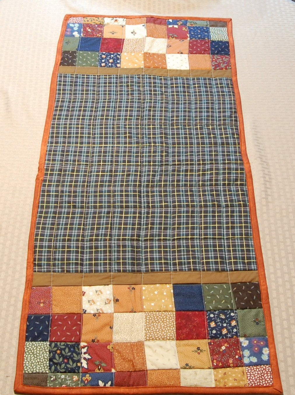 Autumn Harvest Quilted Table Runner & Reversible Napkin Set
