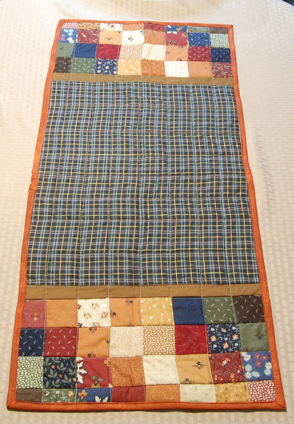 Autumn Harvest Quilted Table Runner & Reversible Napkin Set