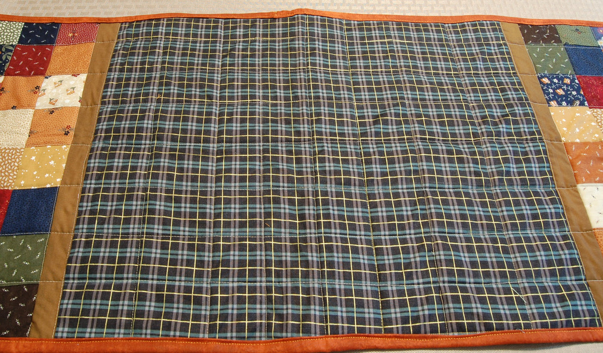 Autumn Harvest Quilted Table Runner & Reversible Napkin Set