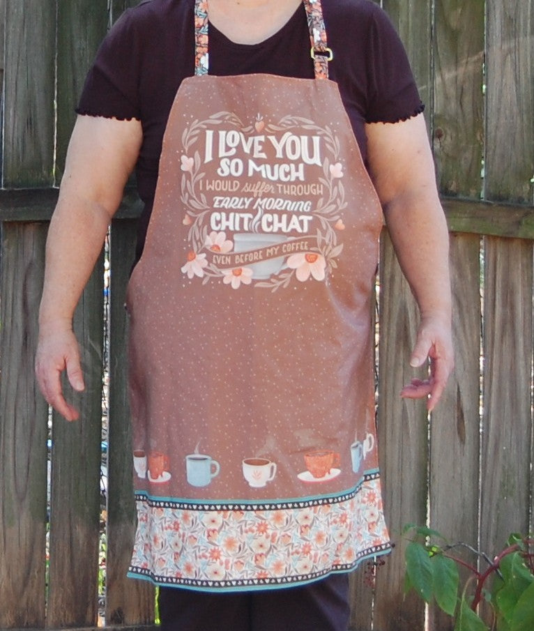 Coffee Chit Chat Handmade Apron