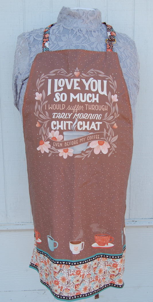 Coffee Chit Chat Handmade Apron