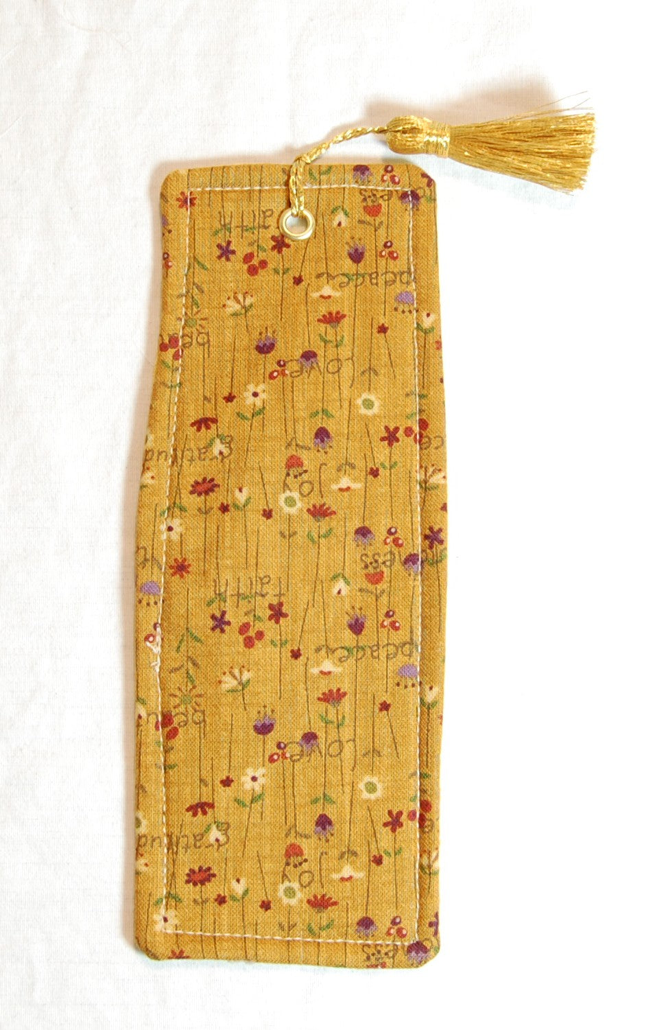 Autumn Florals Handmade Fabric Bookmark
