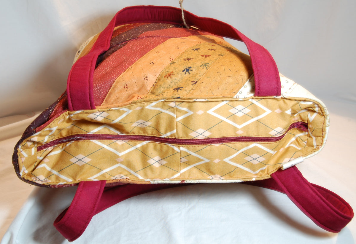 Autumn Harvest Quilted Diagonal Weekend Getaway Bag