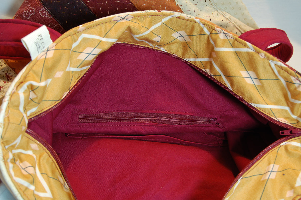 Autumn Harvest Quilted Diagonal Weekend Getaway Bag
