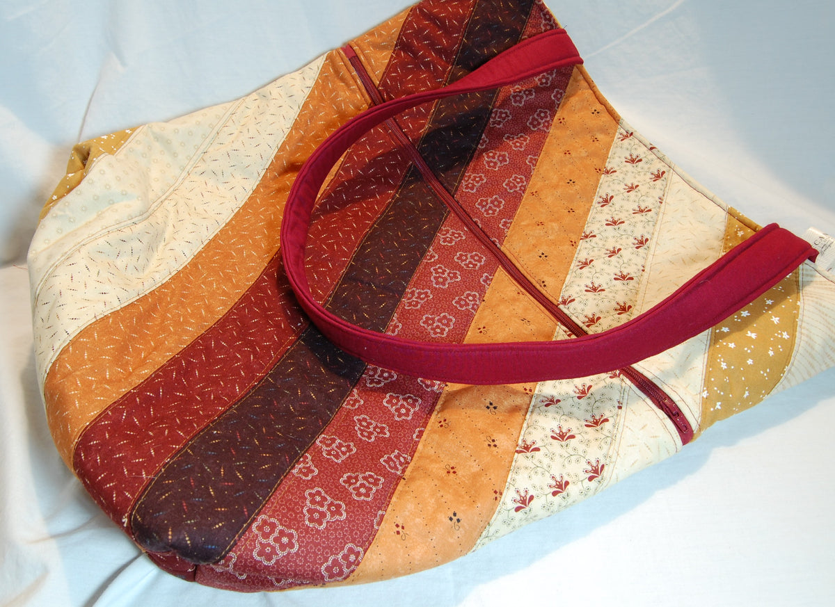 Autumn Harvest Quilted Diagonal Weekend Getaway Bag
