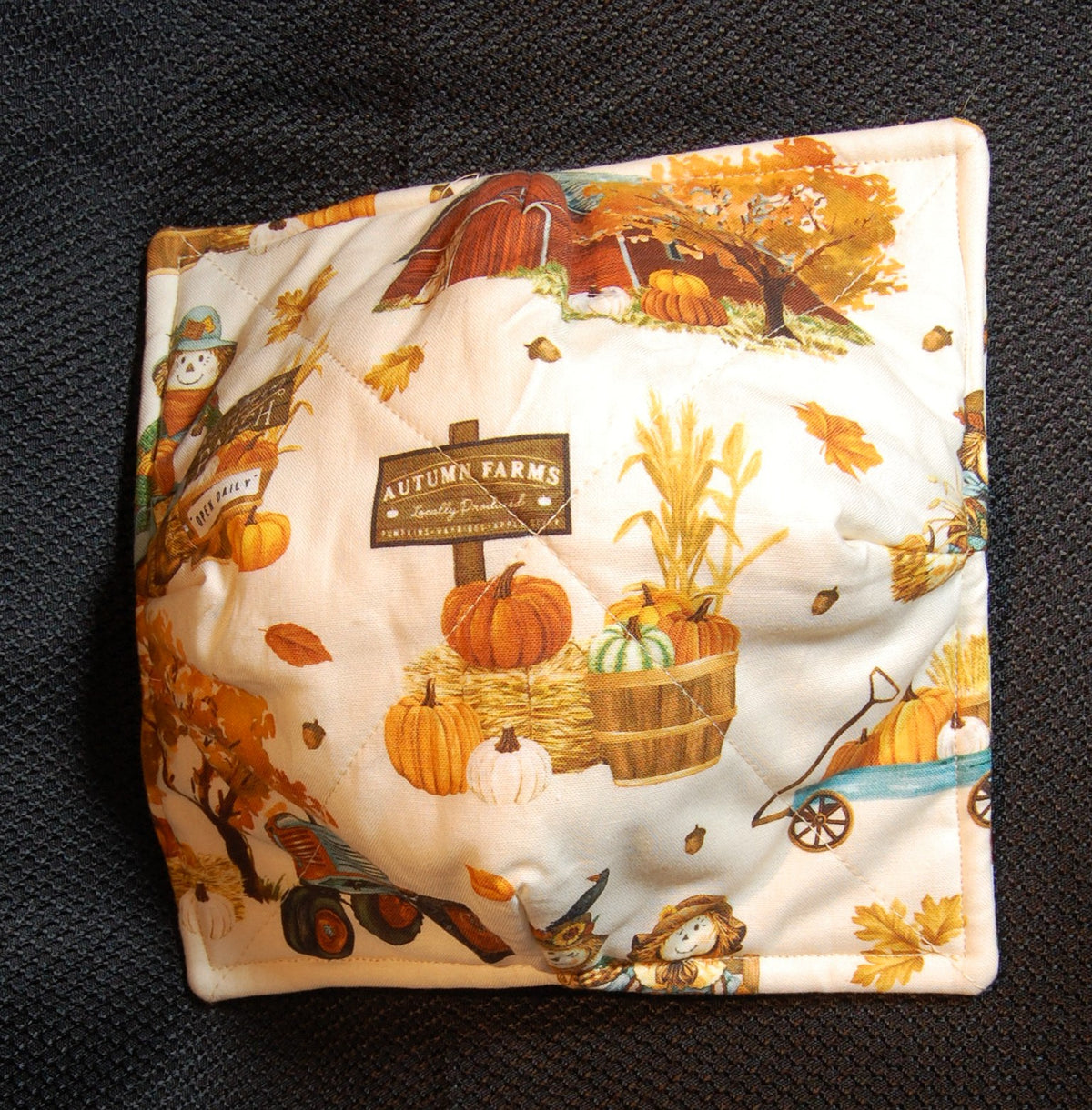 Autumn Harvest Quilted Bowl Cozies – Set of 3