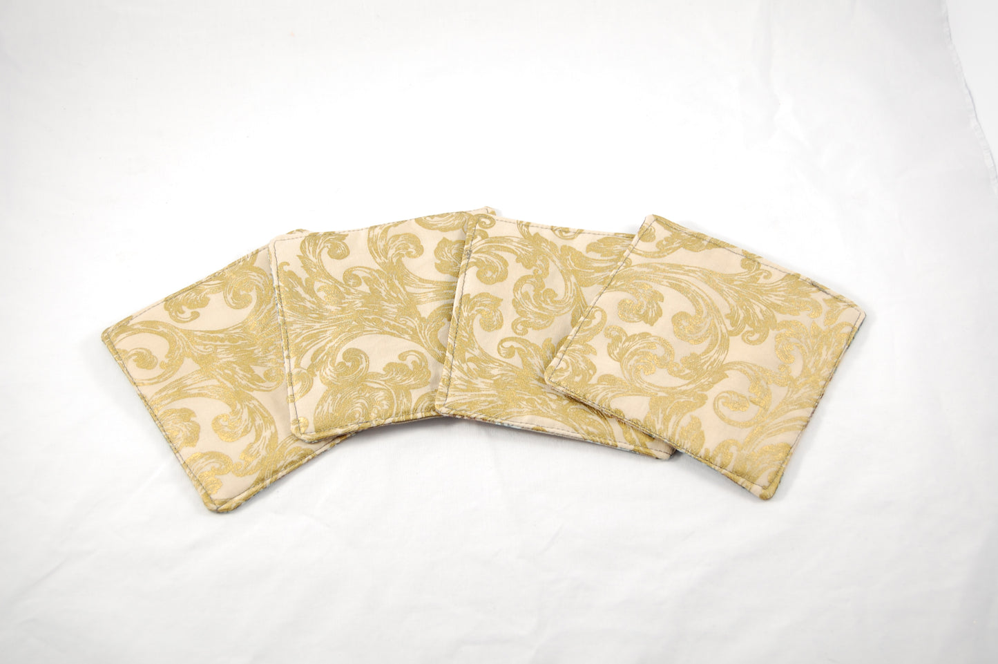 Vintage Rose Mug Rug Coaster Set