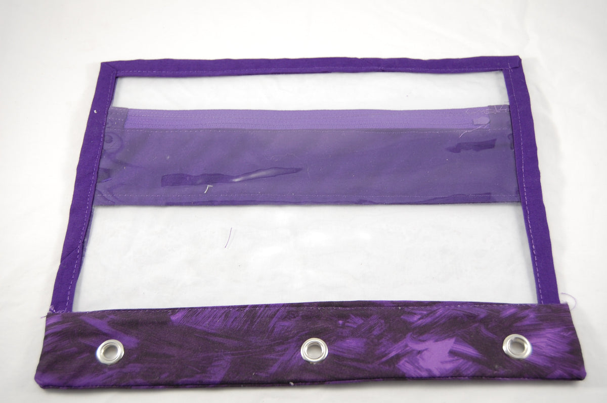 Customized Clear Vinyl Binder Pencil Bag