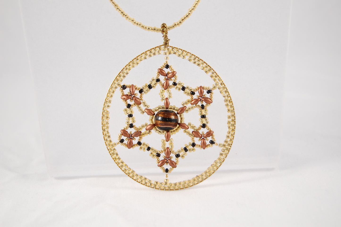 Vector Equilibrium Sacred Geometry Statement Necklace & Window Hanging