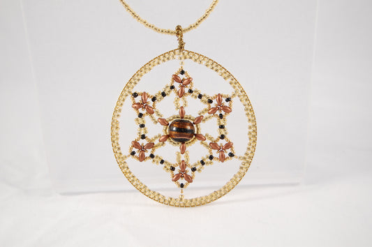 Vector Equilibrium Sacred Geometry Statement Necklace & Window Hanging