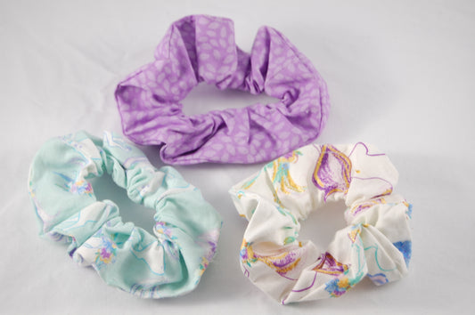 Pastel Unicorn Scrunchie Trio