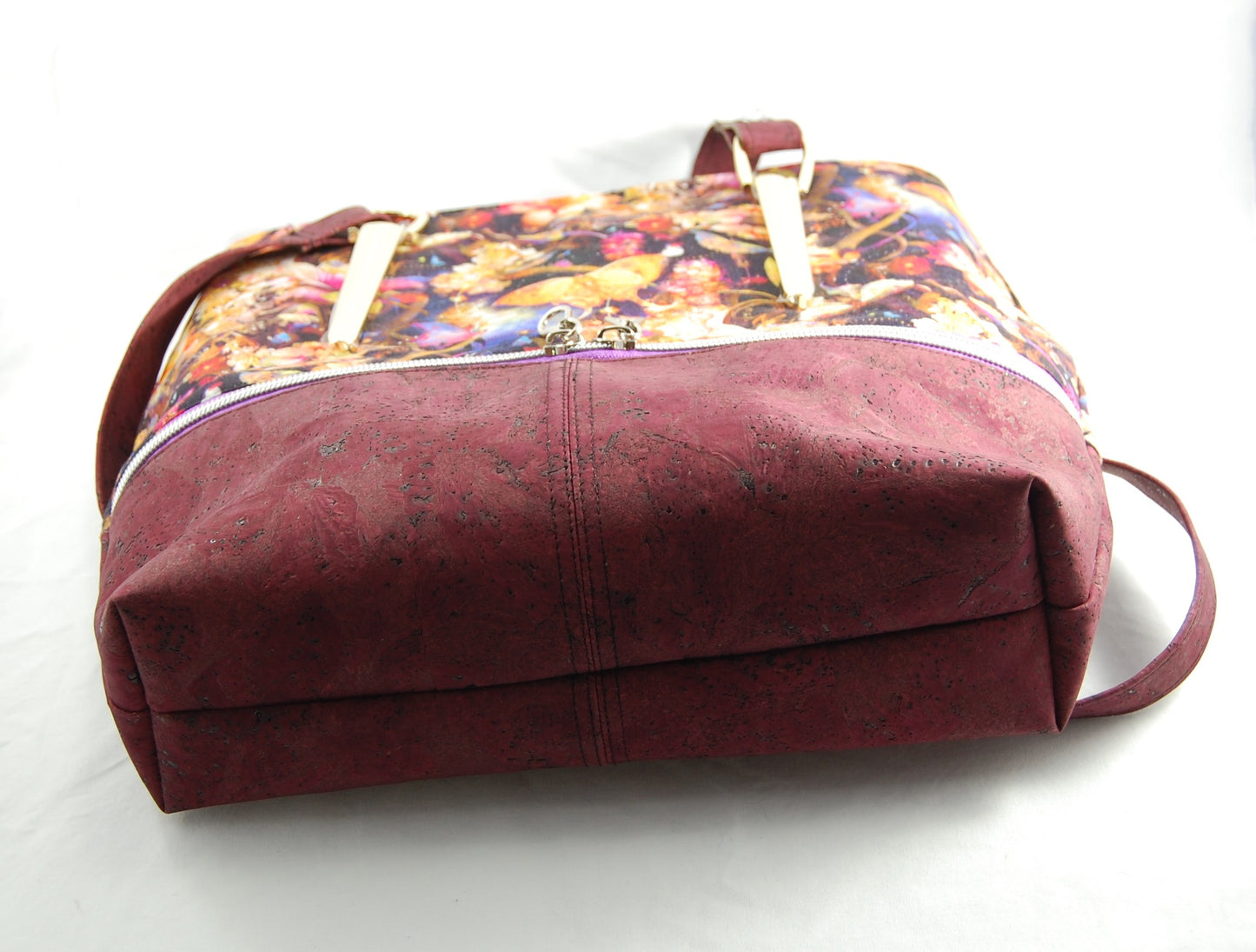 Midnight Garden Cork Handbag