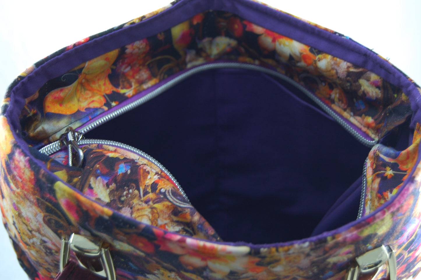 Midnight Garden Cork Handbag