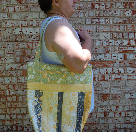 Sage & Wildflower Patchwork Tote